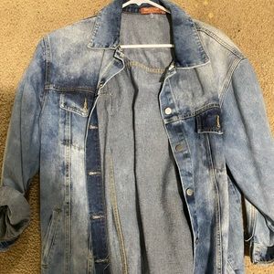 Long jean jacket